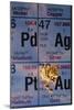 Nuggets of Gold on Periodic Table-David Nunuk-Mounted Photographic Print
