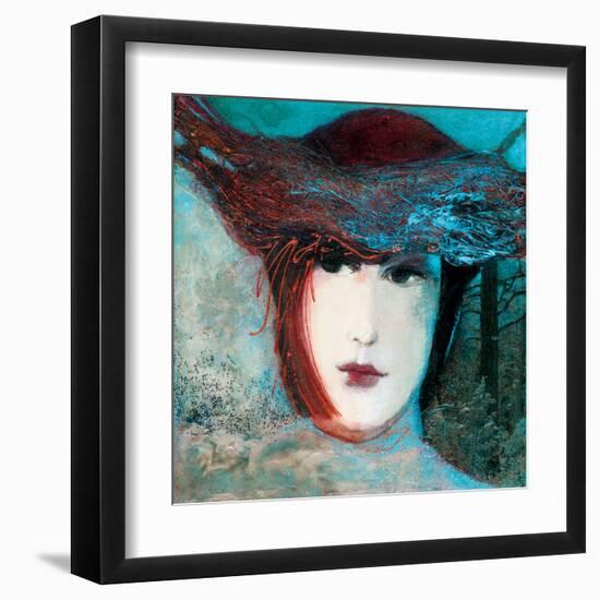 Nuit d'hiver-Huguette Lagacé-Framed Art Print