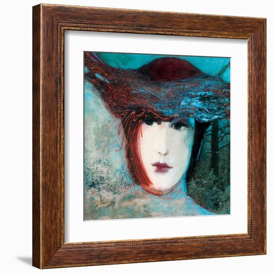 Nuit d'hiver-Huguette Lagacé-Framed Art Print