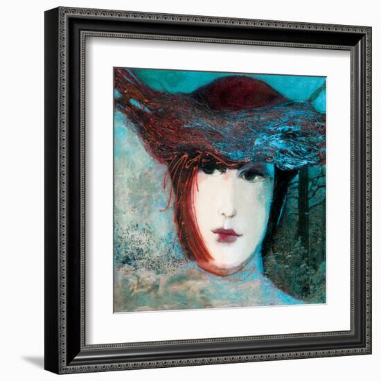 Nuit d'hiver-Huguette Lagacé-Framed Art Print