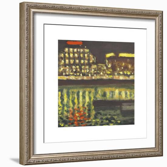 Nuit, Paris (La Samaritaine)-Albert Marquet-Framed Premium Giclee Print