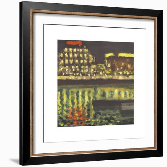 Nuit, Paris (La Samaritaine)-Albert Marquet-Framed Premium Giclee Print