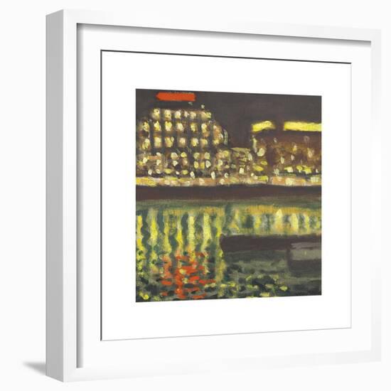 Nuit, Paris (La Samaritaine)-Albert Marquet-Framed Premium Giclee Print