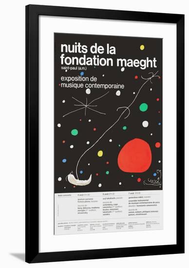 Nuits de la Fondation-Joan Miro-Framed Collectable Print