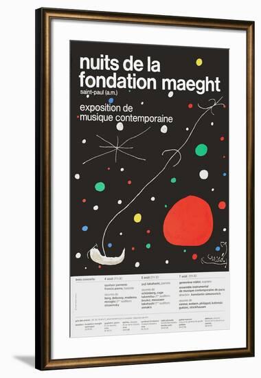 Nuits de la Fondation-Joan Miro-Framed Collectable Print