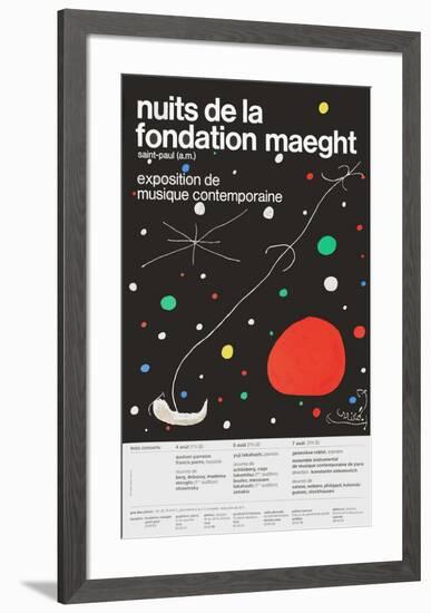 Nuits de la Fondation-Joan Miro-Framed Collectable Print