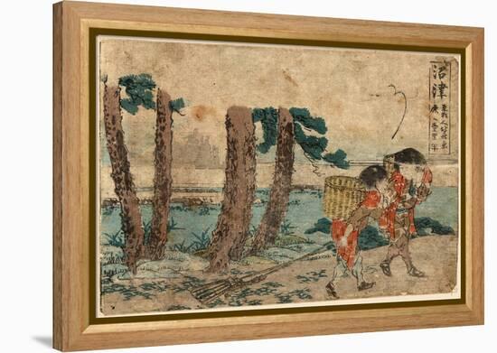 Numazu-Katsushika Hokusai-Framed Premier Image Canvas