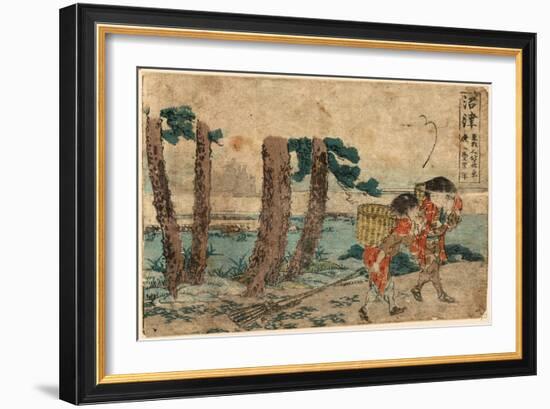 Numazu-Katsushika Hokusai-Framed Giclee Print