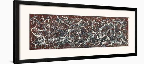 Number 13A: Arabesque-Jackson Pollock-Framed Art Print