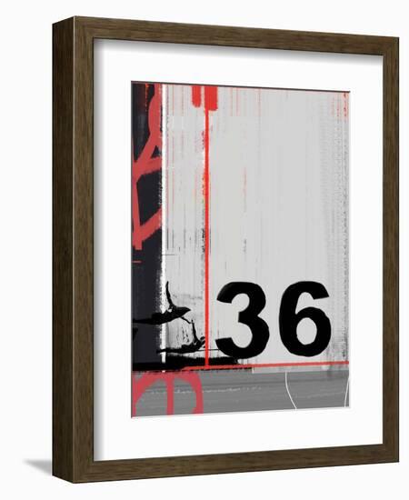 Number 36-NaxArt-Framed Art Print