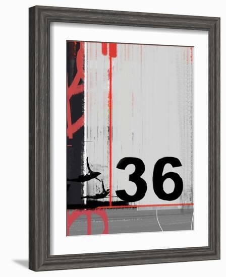 Number 36-NaxArt-Framed Art Print