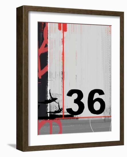 Number 36-NaxArt-Framed Art Print