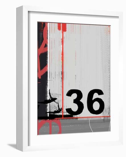 Number 36-NaxArt-Framed Art Print