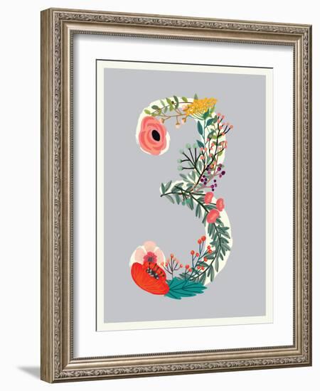 Number 3-Kindred Sol Collective-Framed Art Print