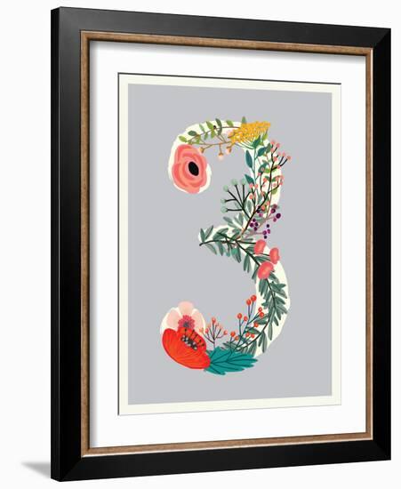 Number 3-Kindred Sol Collective-Framed Art Print