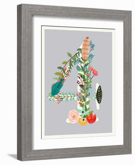 Number 4-Kindred Sol Collective-Framed Art Print