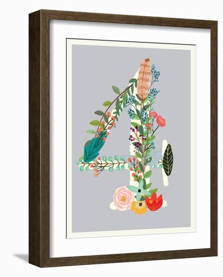 Number 4-Kindred Sol Collective-Framed Art Print