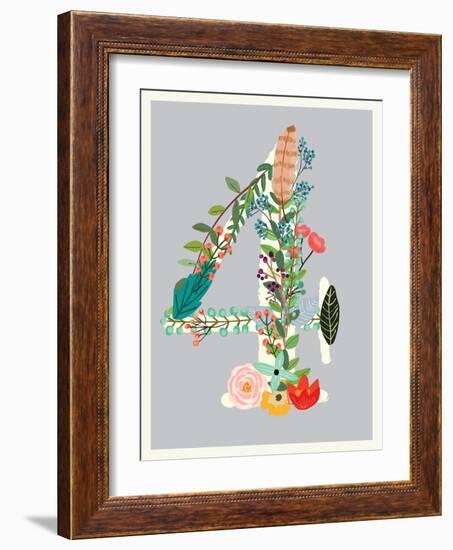 Number 4-Kindred Sol Collective-Framed Art Print