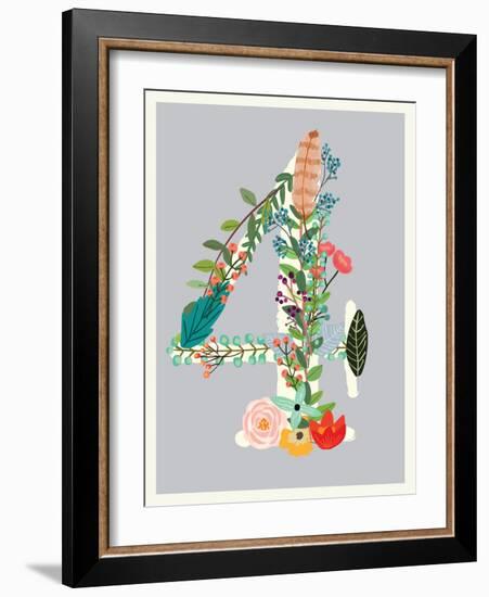 Number 4-Kindred Sol Collective-Framed Art Print