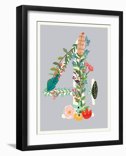 Number 4-Kindred Sol Collective-Framed Art Print