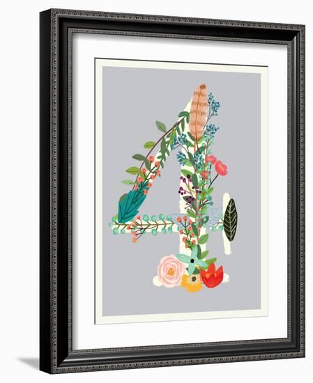 Number 4-Kindred Sol Collective-Framed Art Print