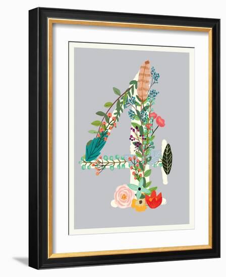 Number 4-Kindred Sol Collective-Framed Art Print