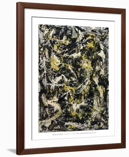 Number 5, 1950, 1950-Jackson Pollock-Framed Art Print