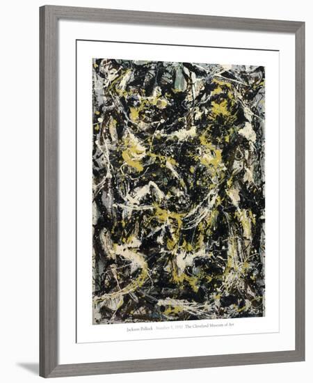 Number 5, 1950, 1950-Jackson Pollock-Framed Art Print