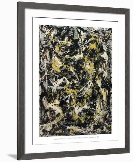 Number 5, 1950, 1950-Jackson Pollock-Framed Art Print