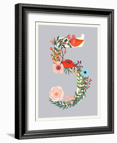 Number 5-Kindred Sol Collective-Framed Art Print