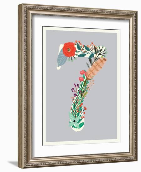 Number 7-Kindred Sol Collective-Framed Art Print