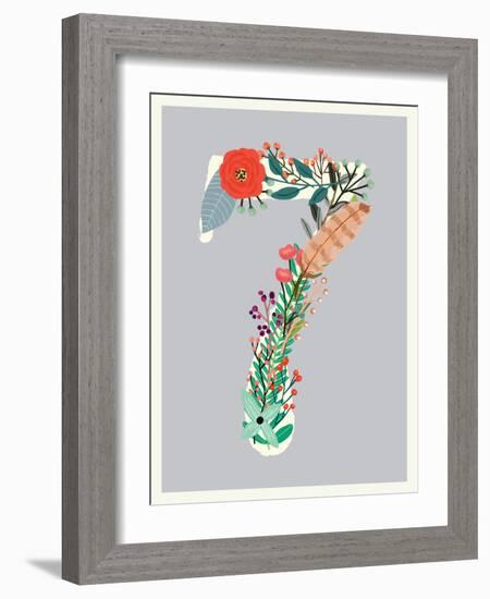 Number 7-Kindred Sol Collective-Framed Art Print