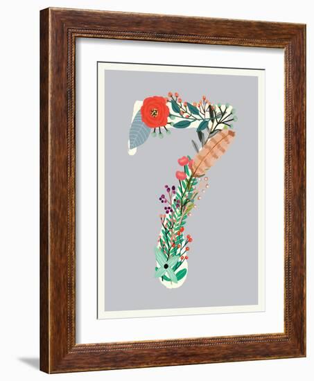 Number 7-Kindred Sol Collective-Framed Art Print