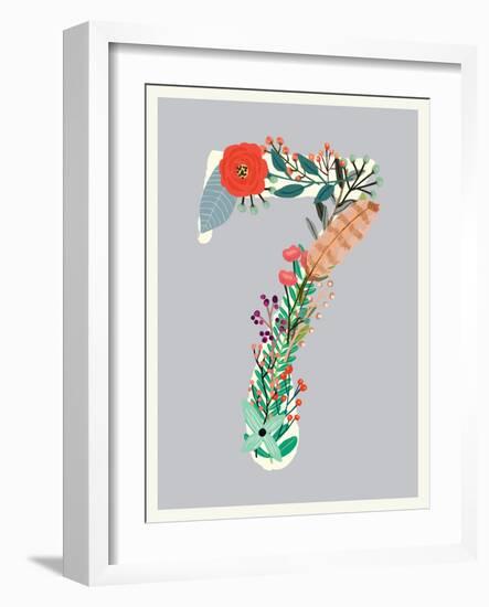 Number 7-Kindred Sol Collective-Framed Art Print