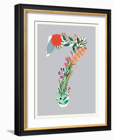 Number 7-Kindred Sol Collective-Framed Art Print