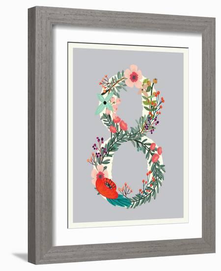 Number 8-Kindred Sol Collective-Framed Art Print