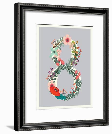 Number 8-Kindred Sol Collective-Framed Art Print