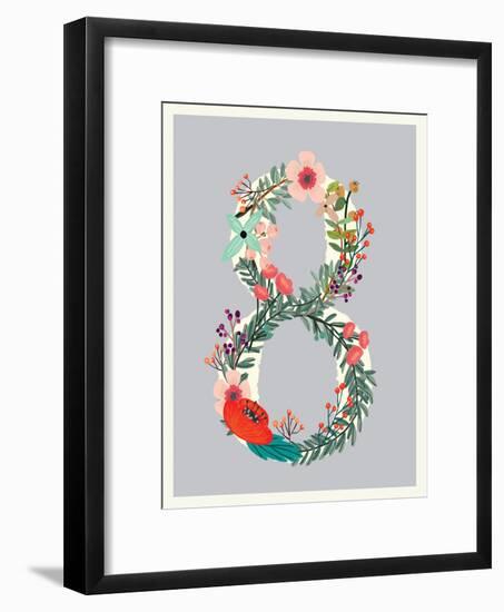 Number 8-Kindred Sol Collective-Framed Art Print