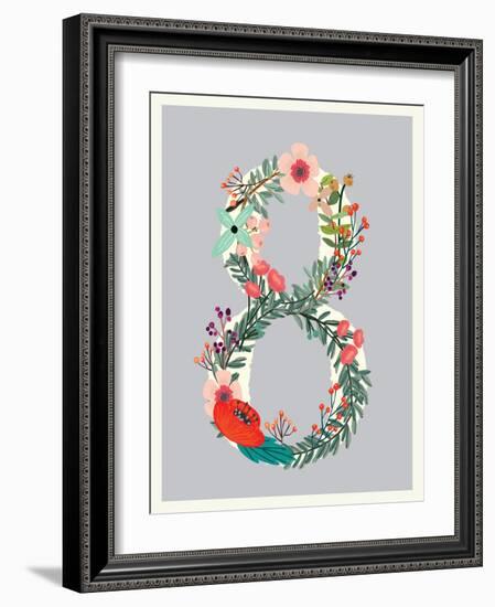 Number 8-Kindred Sol Collective-Framed Art Print