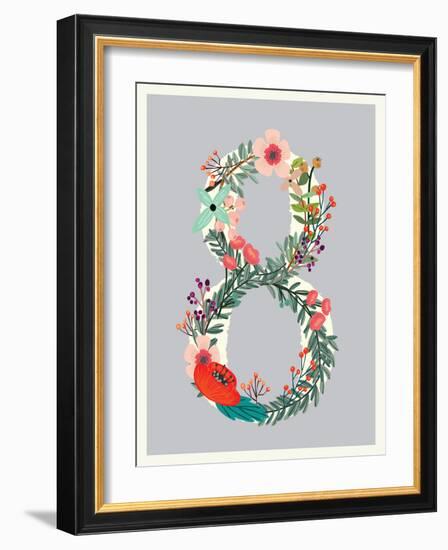 Number 8-Kindred Sol Collective-Framed Art Print