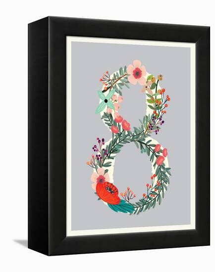 Number 8-Kindred Sol Collective-Framed Stretched Canvas