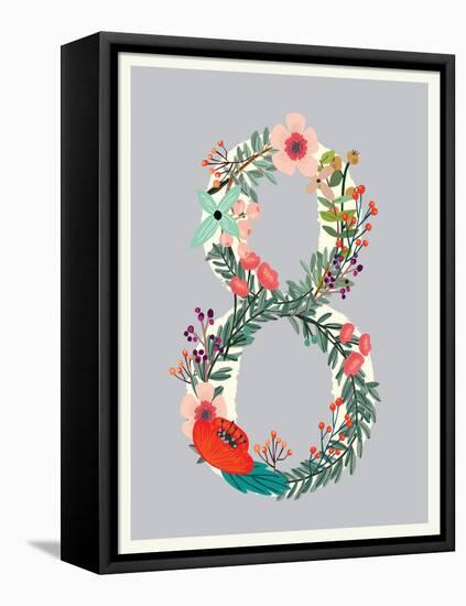 Number 8-Kindred Sol Collective-Framed Stretched Canvas