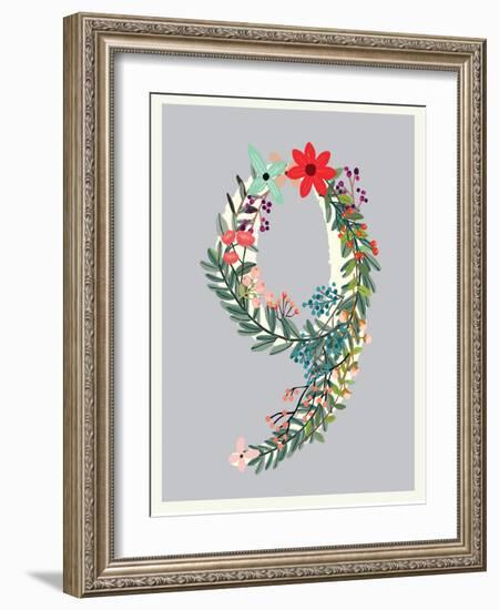 Number 9-Kindred Sol Collective-Framed Art Print