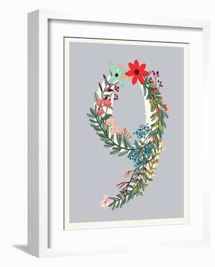 Number 9-Kindred Sol Collective-Framed Art Print