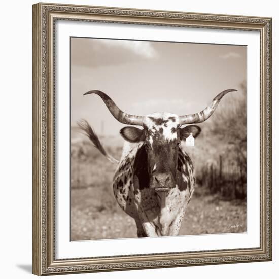 Number Four (sepia)-Barry Hart-Framed Art Print