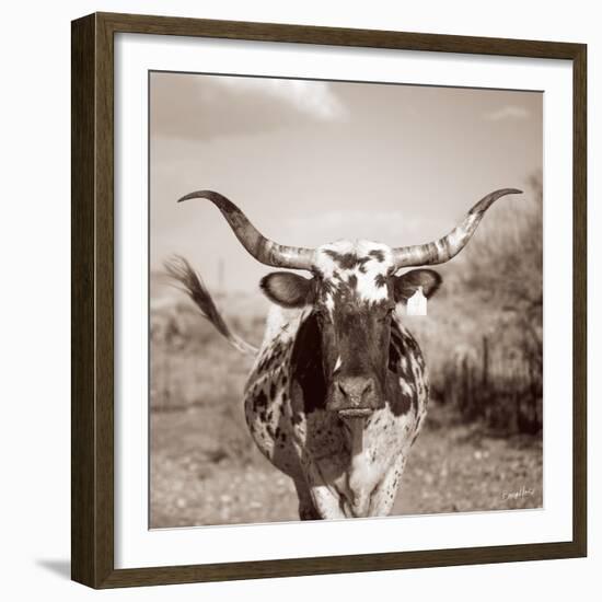 Number Four (sepia)-Barry Hart-Framed Art Print