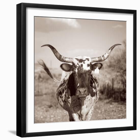 Number Four (sepia)-Barry Hart-Framed Art Print