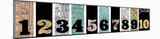 Number Map I-Max Carter-Mounted Giclee Print