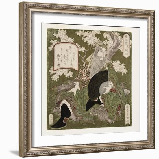 Number One: Liu Bei, 1823-25-Yashima Gakutei-Framed Giclee Print