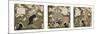 Number One: Liu Bei; Number Two: Guan Yu; Number Three: Zhang Fei, 1823-25-Yashima Gakutei-Mounted Giclee Print